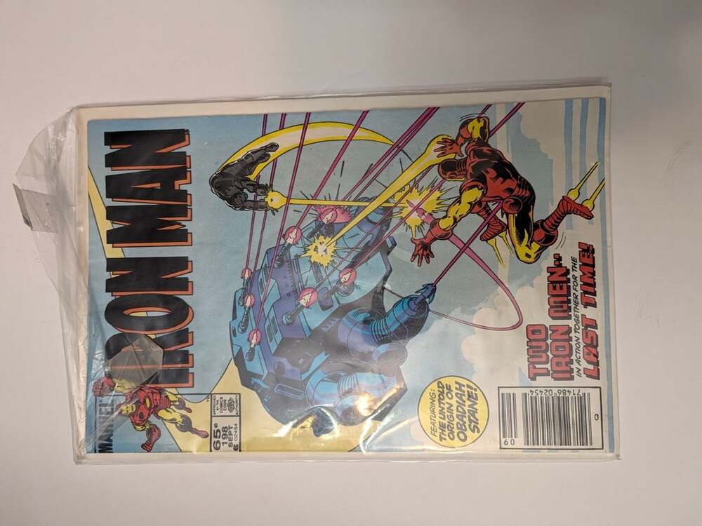 Marvel Iron Man Comic Book Issue 198 Sept 1985 Origin of Obadiah Stane